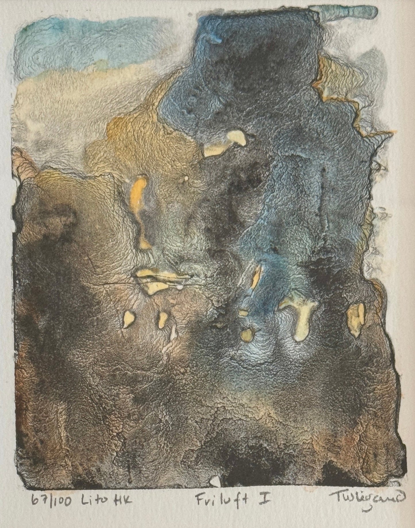 Friluft I av Trudy Wiegand m/ passepartout - Galleri EKG AS