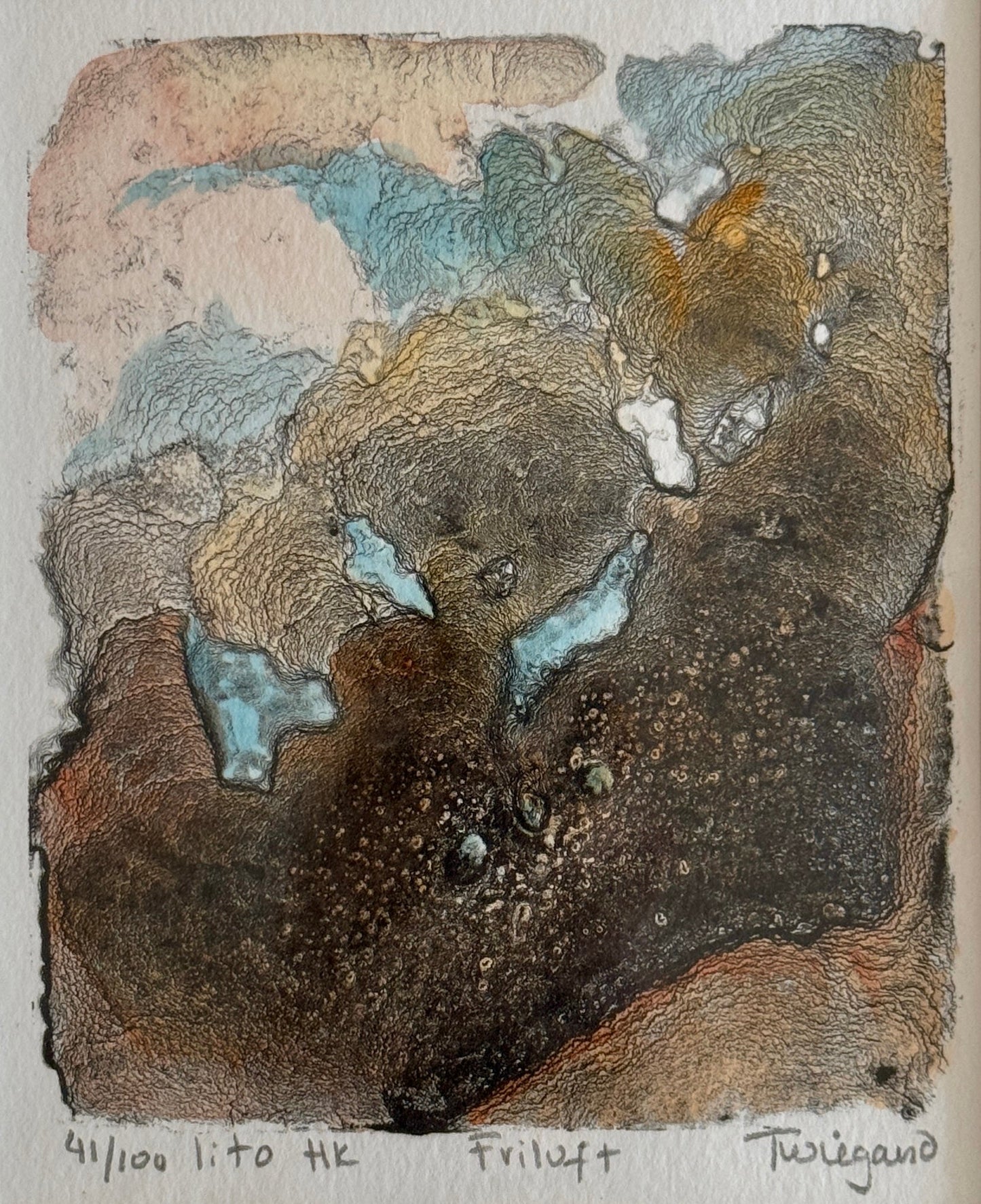 Friluft av Trudy Wiegand m/ passepartout - Galleri EKG AS