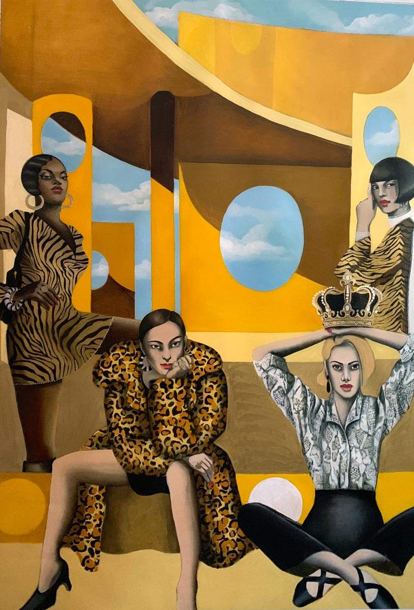Queens av Edvarda A. Braanaas m/ ramme - Galleri EKG AS