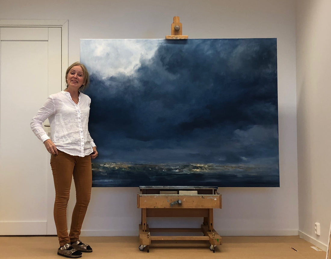 Hilde Grønstad Sunde i forkant hennes utstilling i 2018