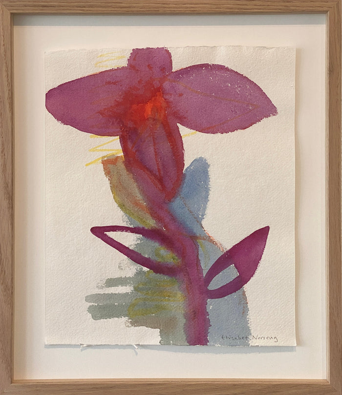 Aftenblomst av Elisabet Norseng m/ ramme - Galleri EKG AS