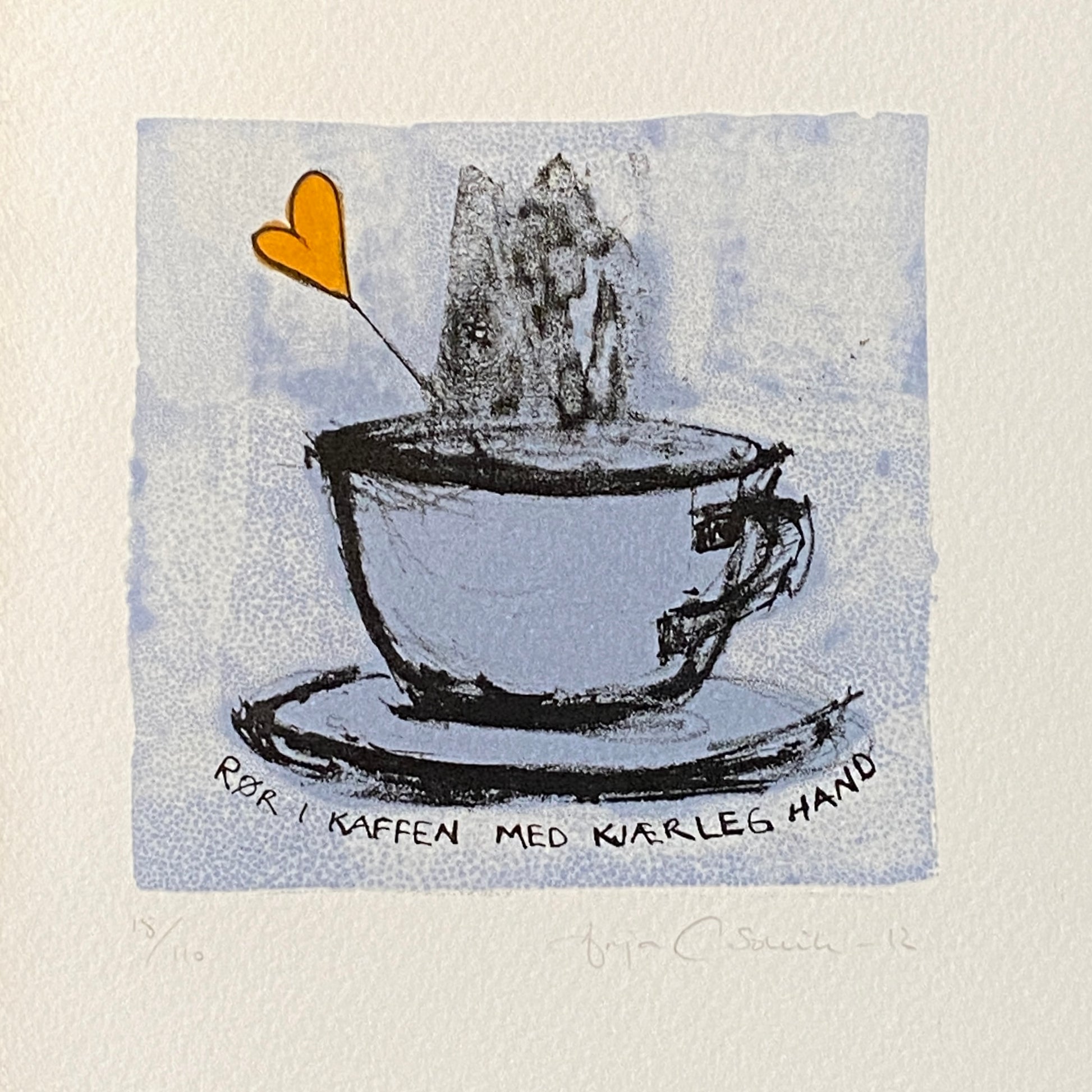 Rør i kaffen med kjærleg hand av Anja Cecilie Solvik - Galleri EKG AS