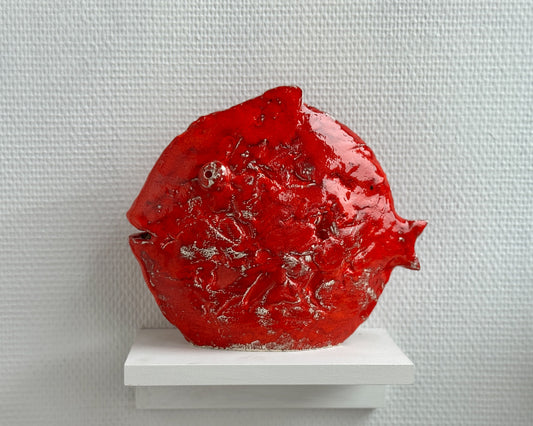 Rød fisk (liten) av Aga Klos