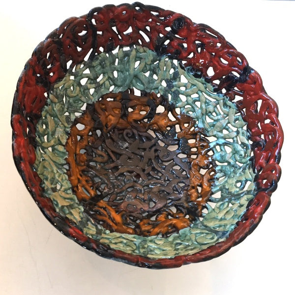 Unik keramisk salatbolle/fruktskål nr. 3 av Joanna Jagodzinska - Galleri EKG AS