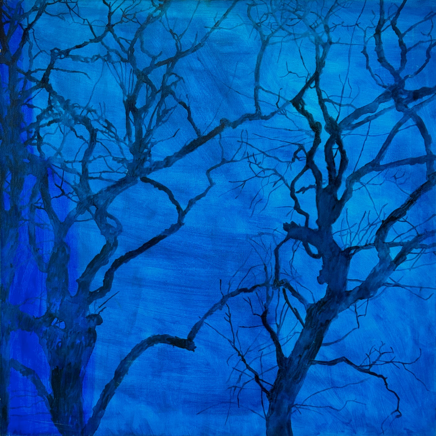 Trekrone (blå) av Ann Lundstrøm - Galleri EKG AS