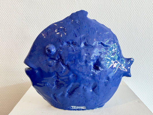 Blå fisk (liten) av Aga Klos - Galleri EKG AS