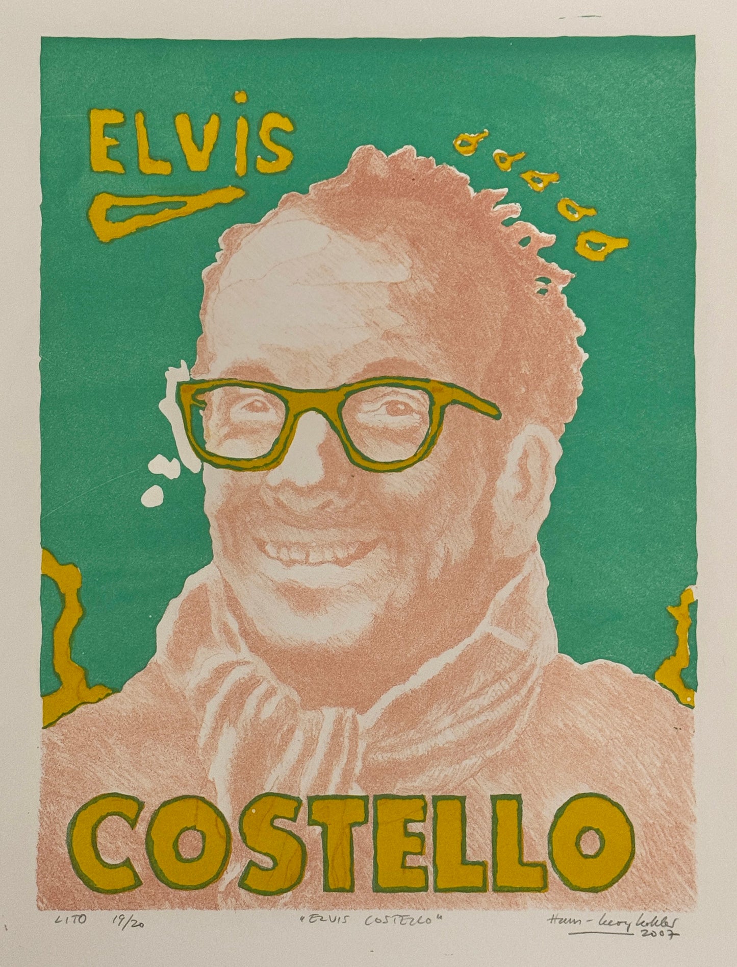 Elvis Costello av Hans-Georg Kohler - Galleri EKG AS