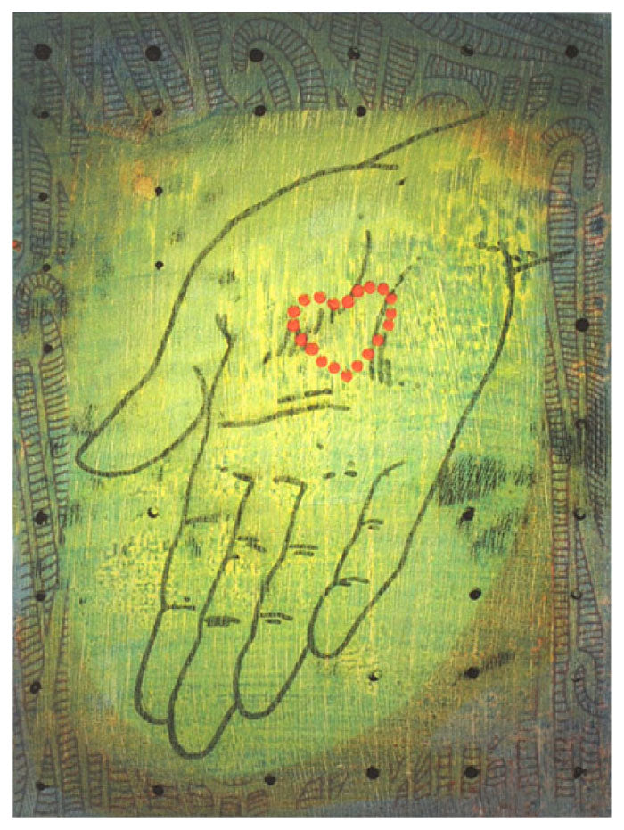 Hjertehånd av Mona Grini - Galleri EKG AS