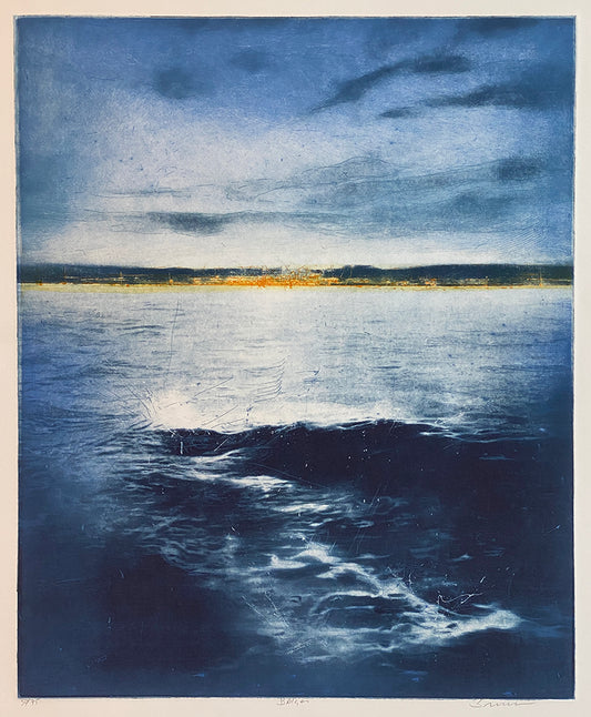 Bølgen (blå) av Frank Brunner - GalleriEKG.no