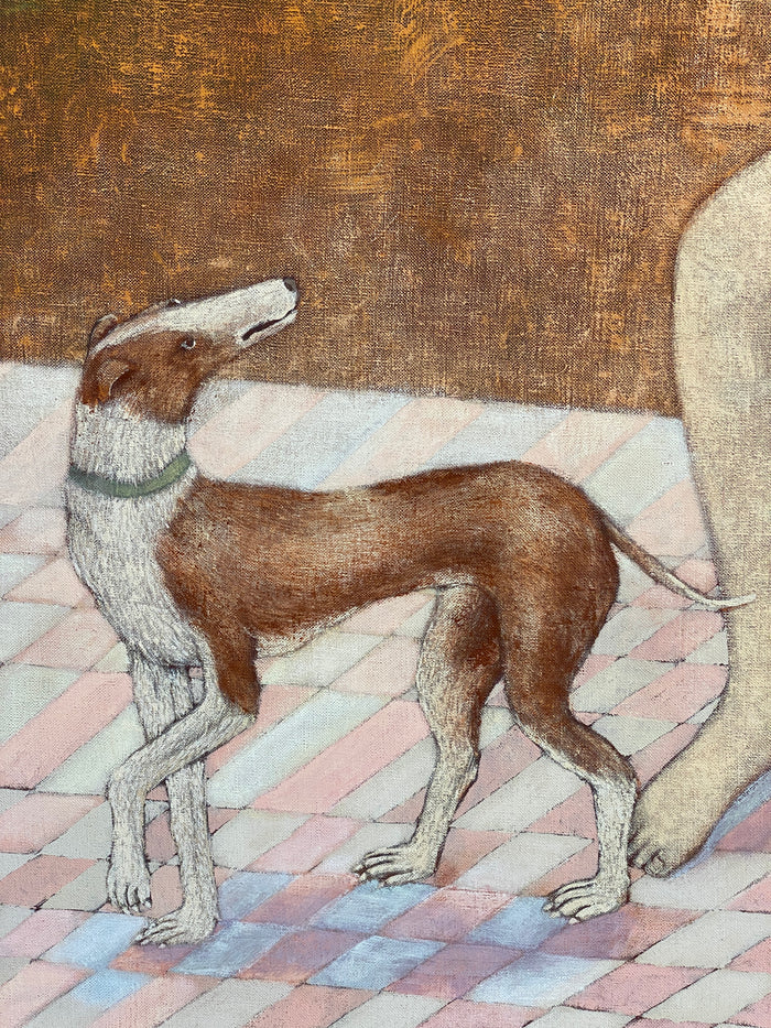 U.T. (Jente og hund) av June Sira - GalleriEKG.no